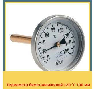 Термометр биметаллический 120 °С 100 мм в Костанае